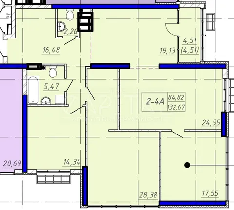 Продажа  квартира Киевская обл., Киев, Михаила Бойчука ул., 41а - 4/4