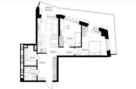 Продажа  квартира Киевская обл., Киев, Коновальца Евгения ул., 19 - 6/18