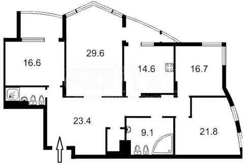 Продажа  квартира Киевская обл., Киев, Леси Украинки ул., 30Б - 5/6