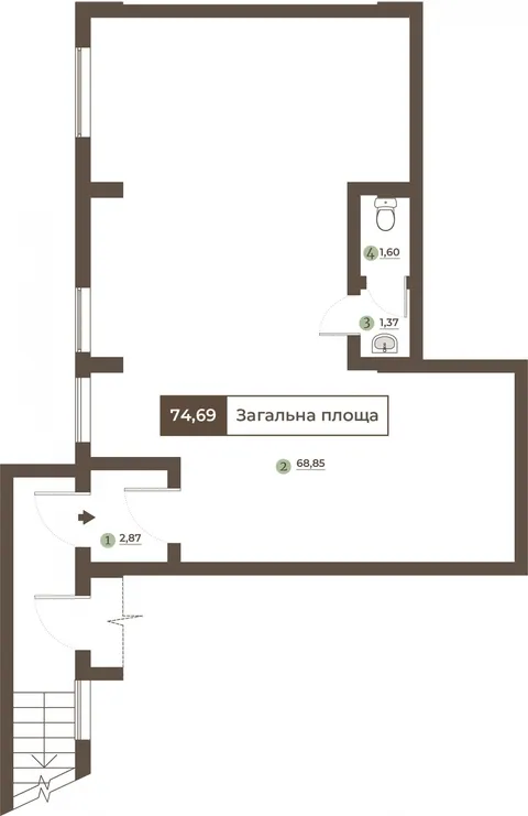 Продажа  коммерческое помещение Киевская обл., Киев, Юнкерова Николая ул., 37 - 4/4