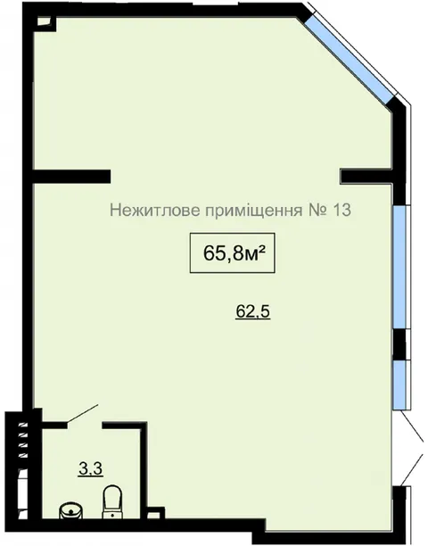 Продажа  коммерческое помещение Киевская обл., Крюковщина, Вячеслава Черновола ул., 46а - 4/4