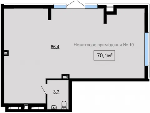 Продажа  коммерческое помещение Киевская обл., Крюковщина, Вячеслава Черновола ул., 46а - 4/4