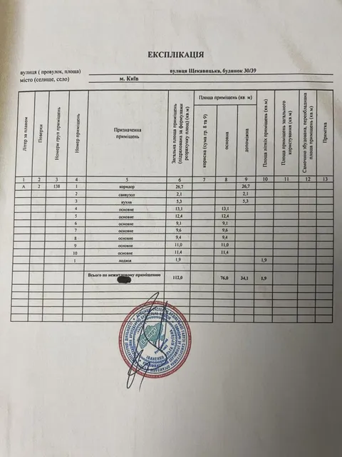 Продажа  офисное помещение Киевская обл., Киев, Щекавицкая ул., 30/39 - 22/22