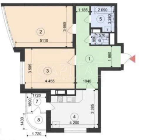 Продажа  офисное помещение Киевская обл., Киев, Малевича ул., 89 - 12/22
