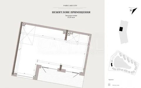 Продажа  коммерческое помещение Киевская обл., Подгорцы, Киевска ул.,  - 3/8