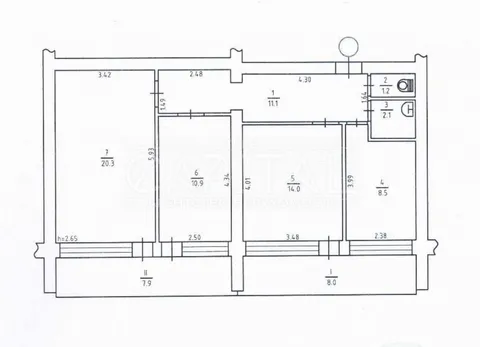 Продажа  офисное помещение Киевская обл., Киев, Александра Кониского ул., 26/28 - 7/8